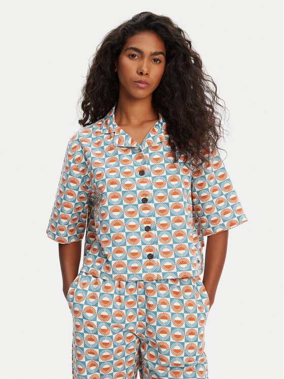 Quiksilver Quiksilver Košile Dad Crop Fit EQWWT03144 Barevná Relaxed Fit