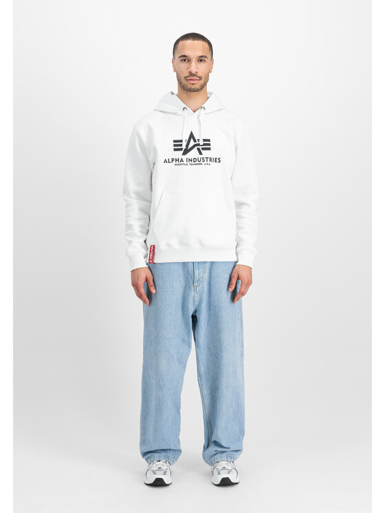 Alpha Industries Alpha Industries Mikina Basic Hoodie Biela Regular Fit