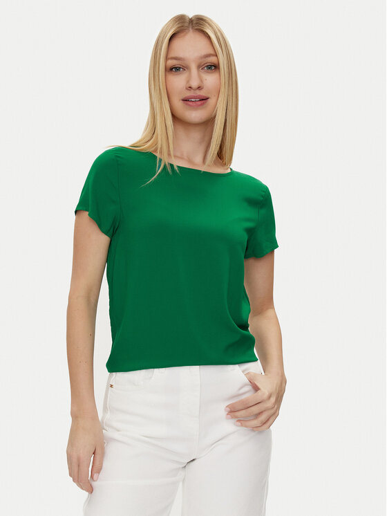 Vila Tričko Paya 14067404 Zelená Regular Fit