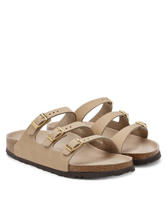 Birkenstock Birkenstock Klapki Florida Fresh 1029480 Beżowy