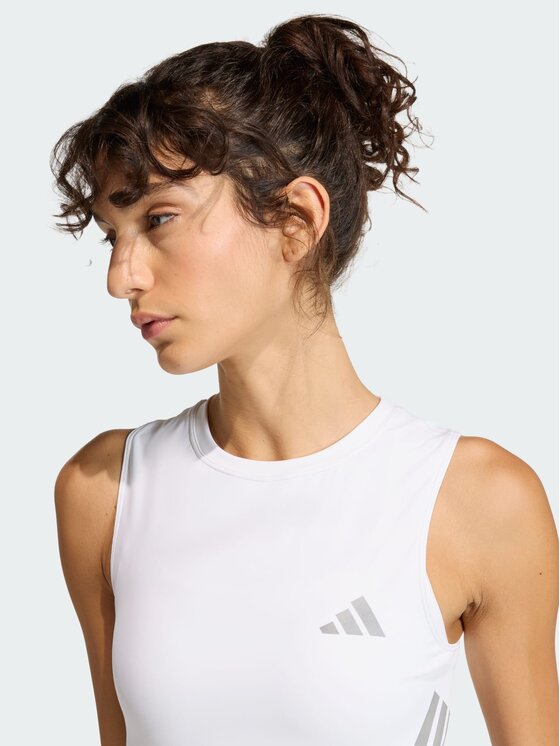 adidas adidas Koszulka techniczna adi365 Iconic Running Crop Biały Fitted Fit