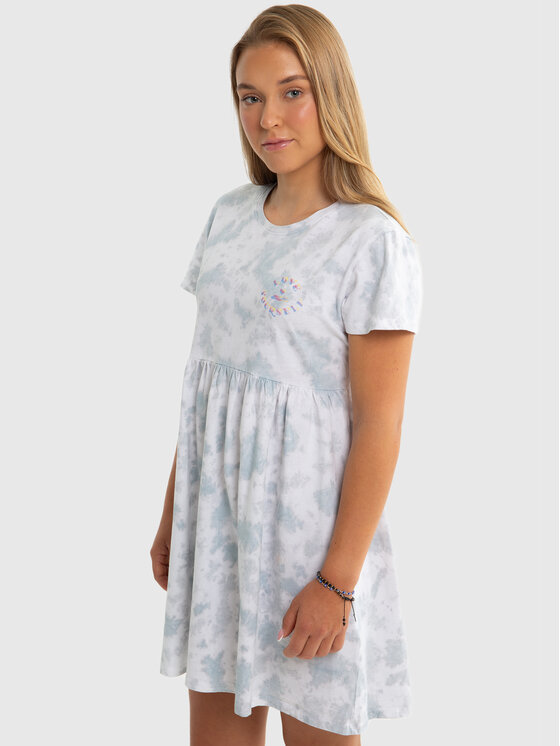 BIG STAR BIG STAR Sukienka dzianinowa FIONALKA Niebieski Basic Fit