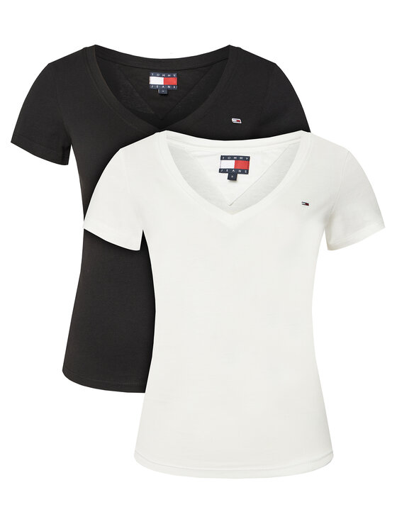Tommy Jeans Tommy Jeans 2er-Set T-Shirts DW0DW21367 Bunt Slim Fit