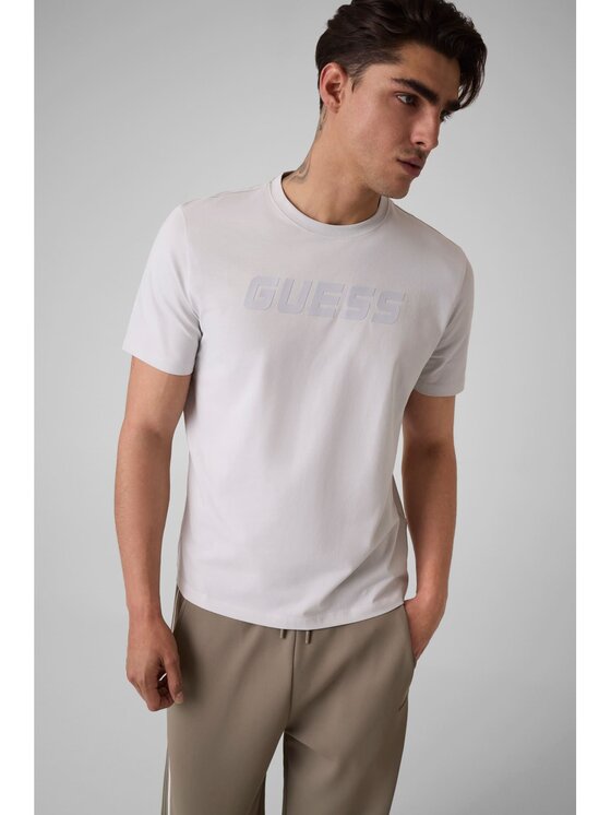 Guess Guess T-Shirt 183446 Szary Classic Fit