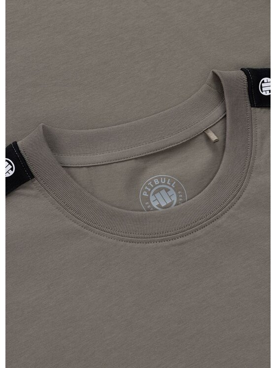 PITBULL PITBULL T-Shirt TAPE NUGGET Brązowy jasny Regular Fit