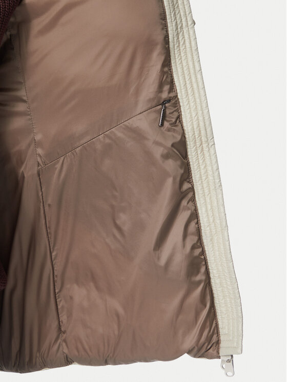 Hetregó Hetregó Pūkinė striukė Inari 8R624KF 26W004 Kreminė Slim Fit
