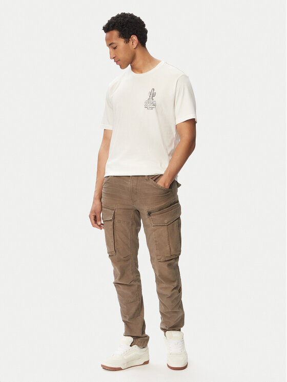 RVCA RVCA T-Shirt Deth Valley 23A351532 Biały Regular Fit