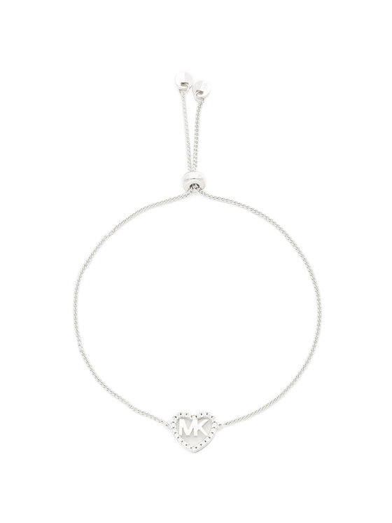 Michael Kors Michael Kors Bransoletka Logo Heart Slider MKC1242AN040 Srebrny