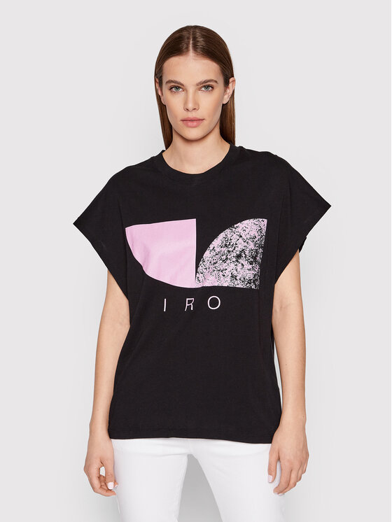 IRO Bluză Ivyne AQ290 Negru Oversize