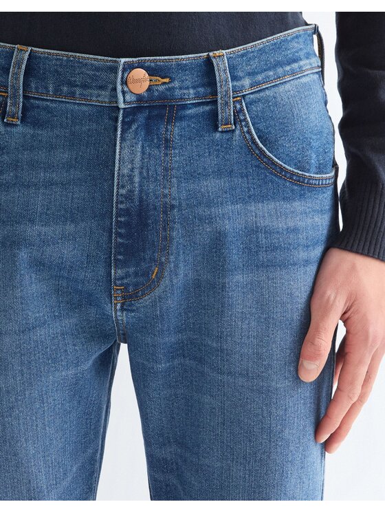 Wrangler Wrangler Jeansy LARSTON Niebieski Slim Fit