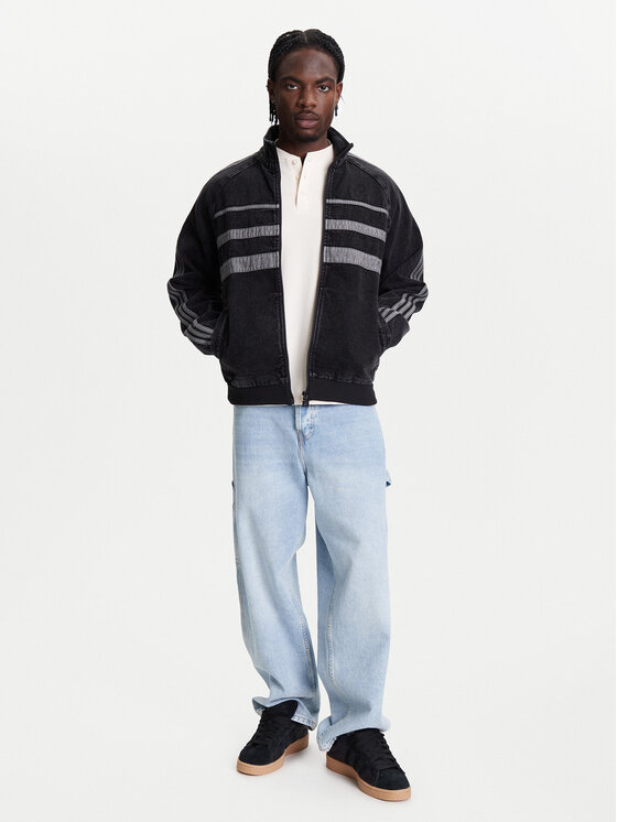 adidas adidas Bluza adicolor First Black Denim JW5883 Czarny Regular Fit