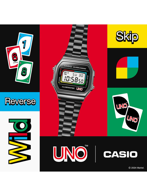 Casio Casio Zegarek A168WEUC-1AER Czarny