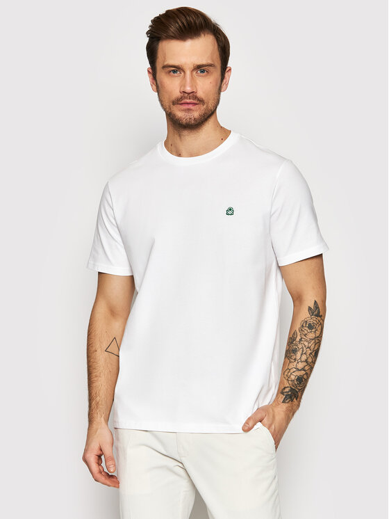 United Colors Of Benetton United Colors Of Benetton Tricou 3MI5J1AF7 Alb Regular FIt
