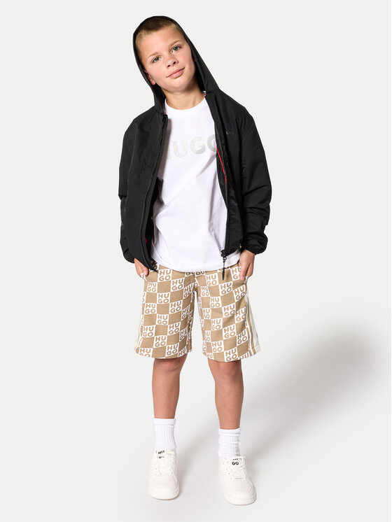 HUGO HUGO Спортивні шорти G00999 D Бежевий Regular Fit