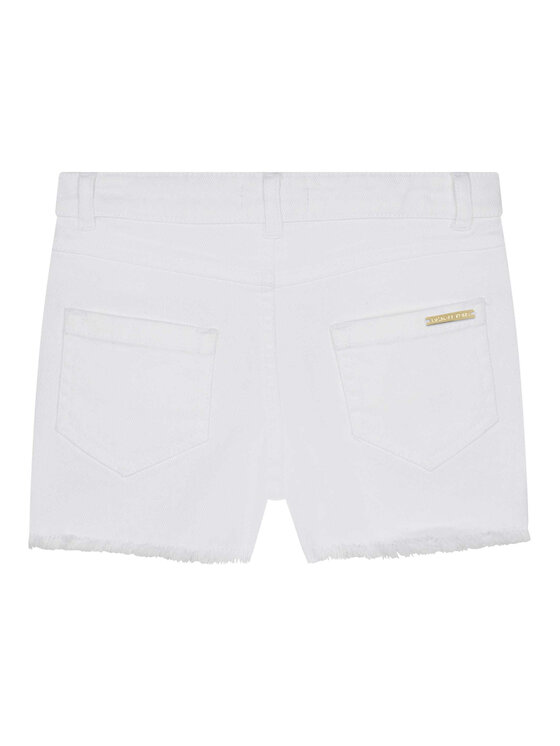 MICHAEL KORS KIDS MICHAEL KORS KIDS Джинсові шорти R14139 D Білий Regular Fit