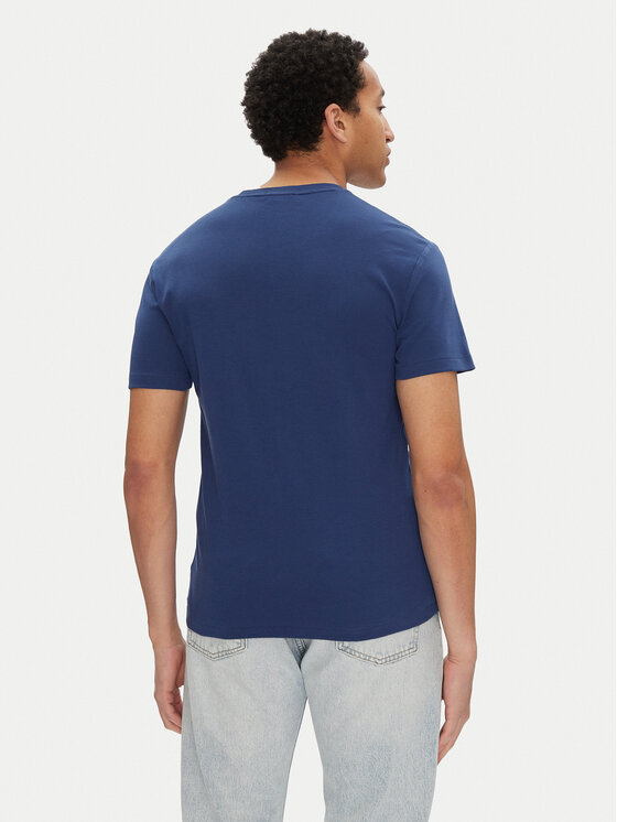 Polo Ralph Lauren Polo Ralph Lauren Marškinėliai 710740727092 Tamsiai mėlyna Custom Slim Fit