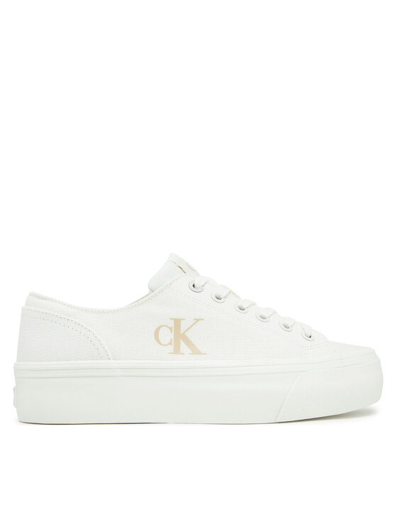 Calvin Klein Jeans Calvin Klein Jeans Tenisky Vulc Flatform Low Cv Mg YW0YW01763 Bílá