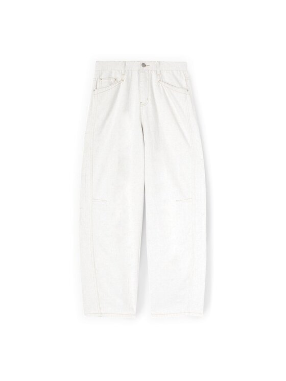 Motivi Motivi Pantaloni di tessuto P720Q004816N021 Bianco Over Fit
