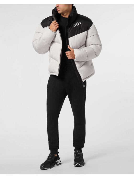 Plein Sport Plein Sport Giubbotto piumino 24023 Beige Regular Fit