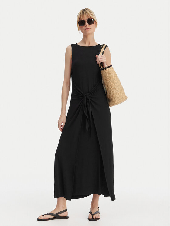 Emporio Armani Emporio Armani Rochie de vară EW003413 AF20240 UC001 Negru Regular Fit