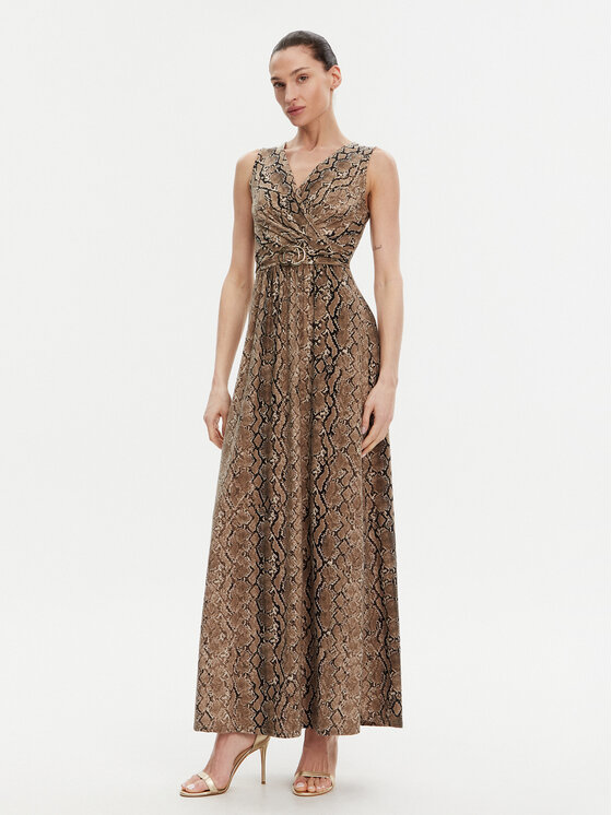 Morgan Morgan Abendkleid 251-RCOBRA Braun Regular Fit