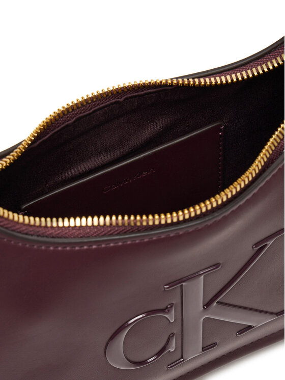 Calvin Klein Calvin Klein Ročna torba Bold Ck Small Shoulder Bag LV04F3230G Bordo rdeča