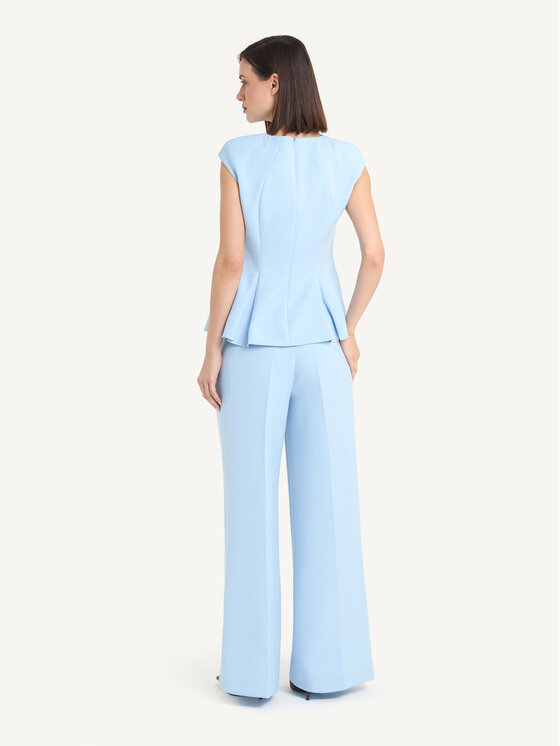 KMX KMX Spodnie materiałowe 810140015 Niebieski Flare Fit