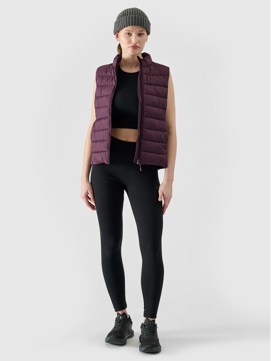 4F 4F Kamizelka BASIC+ Fioletowy Slim Fit