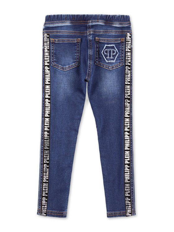 PHILIPP PLEIN PHILIPP PLEIN Jeansy 30173 Granatowy Straight Fit