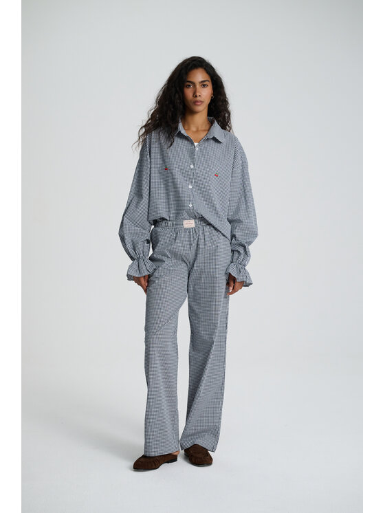 Le Songe Le Songe Koszula MERY CHERRY Granatowy Oversize