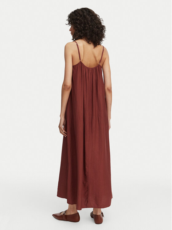 Vero Moda Vero Moda Лятна рокля Vira 10340738 Кафяв Relaxed Fit
