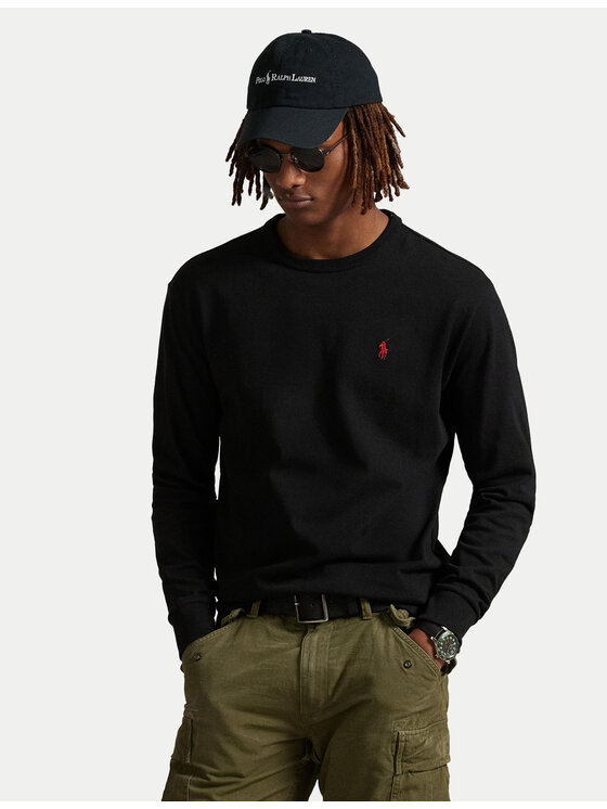 Polo Ralph Lauren Polo Ralph Lauren S dlouhým rukávem 710970697001 Černá Classic Fit