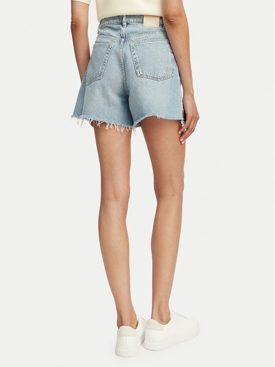 BOSS BOSS Pantaloncini di jeans 50558697 Azzurro chiaro Regular Fit