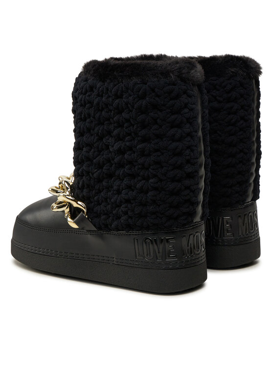 LOVE MOSCHINO LOVE MOSCHINO Čizme za snijeg JA24322G0LISI000 Crna