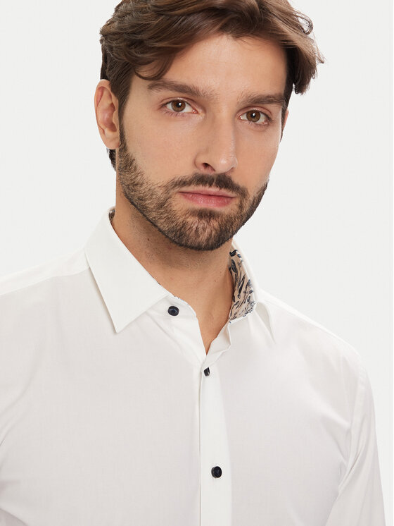 BOSS BOSS Hemd H-Hank 50549930 Weiß Slim Fit