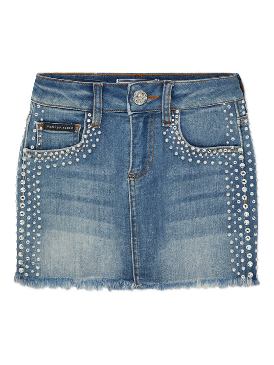 PHILIPP PLEIN PHILIPP PLEIN Spódnica 28121 Niebieski jasny Comfort Fit