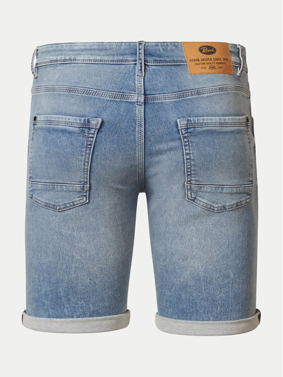 Petrol Industries Petrol Industries Džinsiniai šortai M-1040-SHO001 Mėlyna Slim Fit