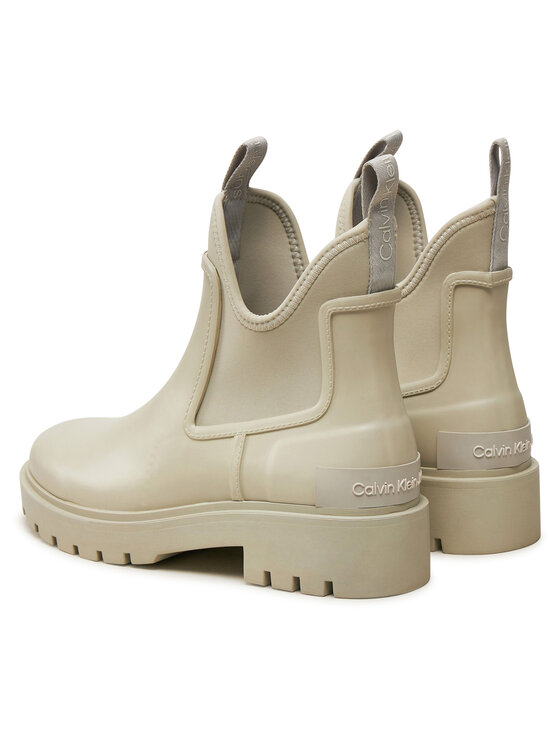 Calvin Klein Jeans Calvin Klein Jeans Gumijasti škornji Mid Rainboot Chelsea YW0YW01034 Siva