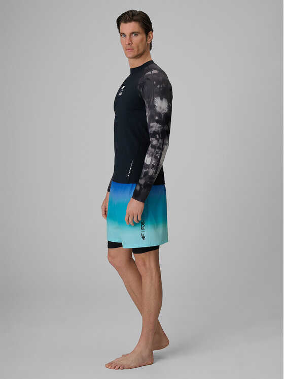 4F 4F Szorty kąpielowe FOB SUMMER Niebieski Regular Fit