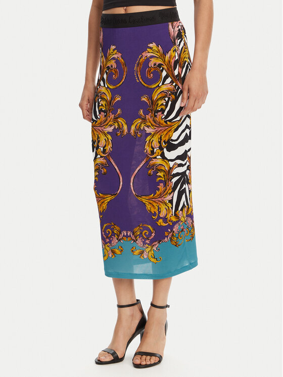 Versace Jeans Couture Versace Jeans Couture Ceruzaszoknya 78HAE8P6 Lila Slim Fit