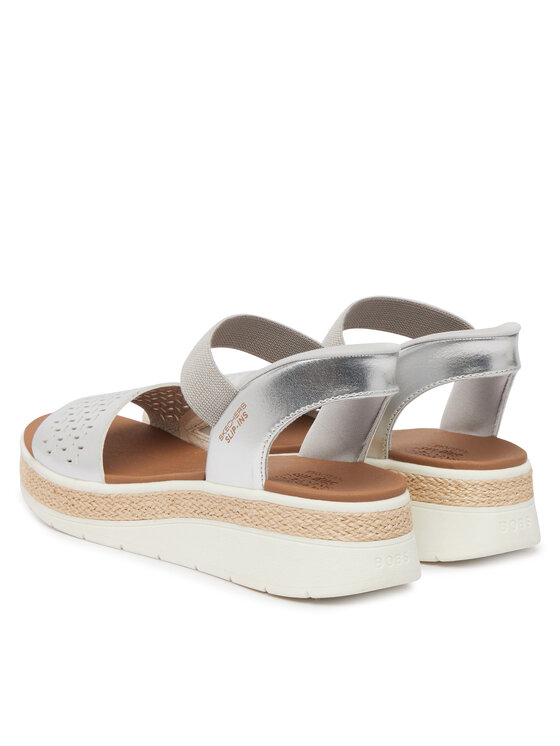 Skechers Skechers Sandále Bobs Sun Ray 114415/SIL Strieborná