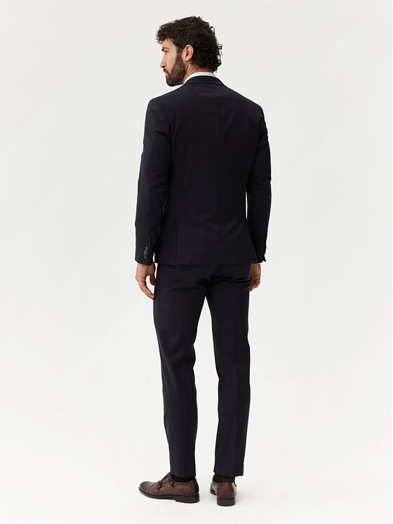 Evenemen Evenemen Garnitur Pelle Granatowy Slim Fit