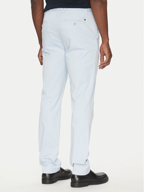 Tommy Hilfiger Tommy Hilfiger Chinosy Deton MW0MW37873 Błękitny Slim Fit