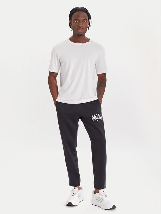 Under Armour Under Armour Teplákové kalhoty Ua Rival Fleece Colorblock 6003954 Černá Loose Fit
