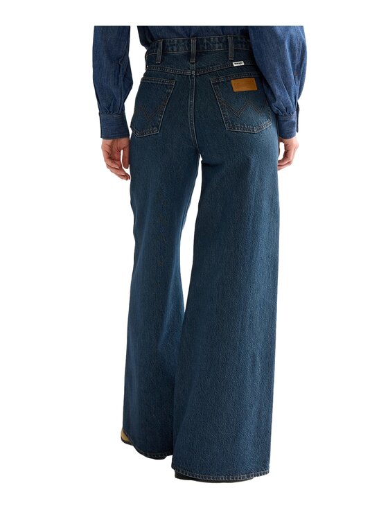 Wrangler Wrangler Jeansy 112386691 Granatowy Wide Leg