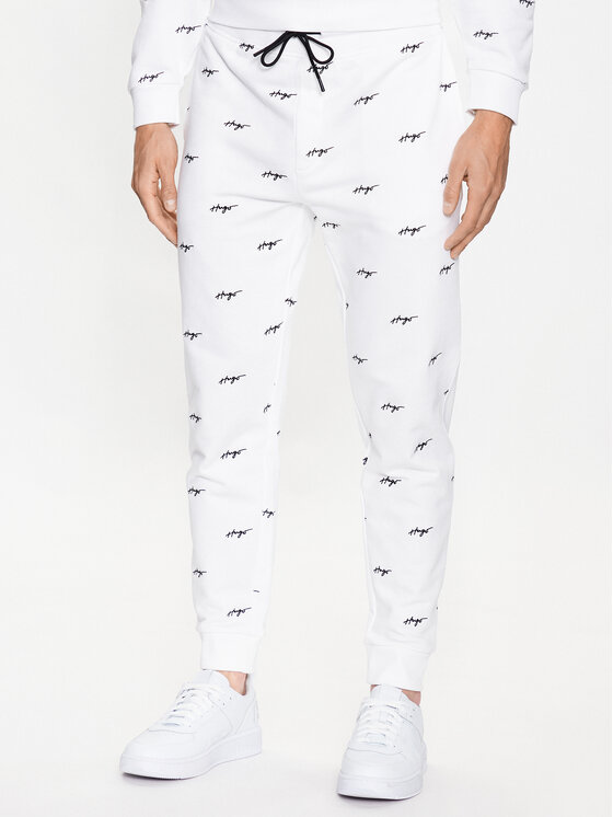 Hugo Pantaloni trening Duritiba 50486458 Alb Relaxed Fit