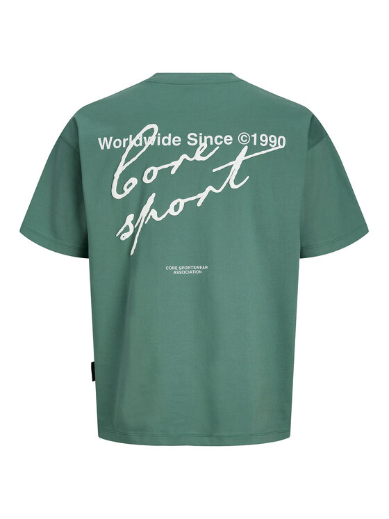 Jack & Jones Jack & Jones T-Shirt Dust 12292982 Tyrkysová Loose Leg