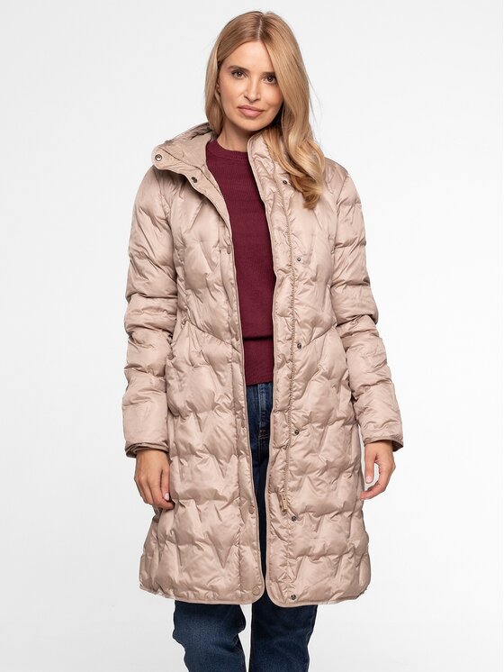 Perso Perso Dámska bunda BLH252020F Béžová Regular Fit