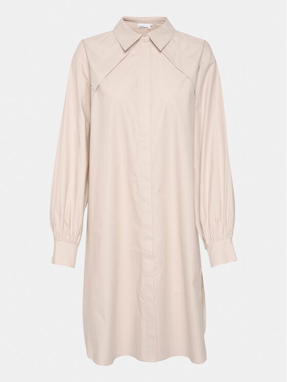 Karen by Simonsen Karen by Simonsen Sukienka koszulowa Madelaine 10104774 Beżowy Relaxed Fit