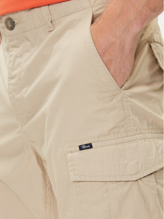 Petrol Industries Petrol Industries Pantaloncini di tessuto M-1050-SHO600 Beige Cargo Fit